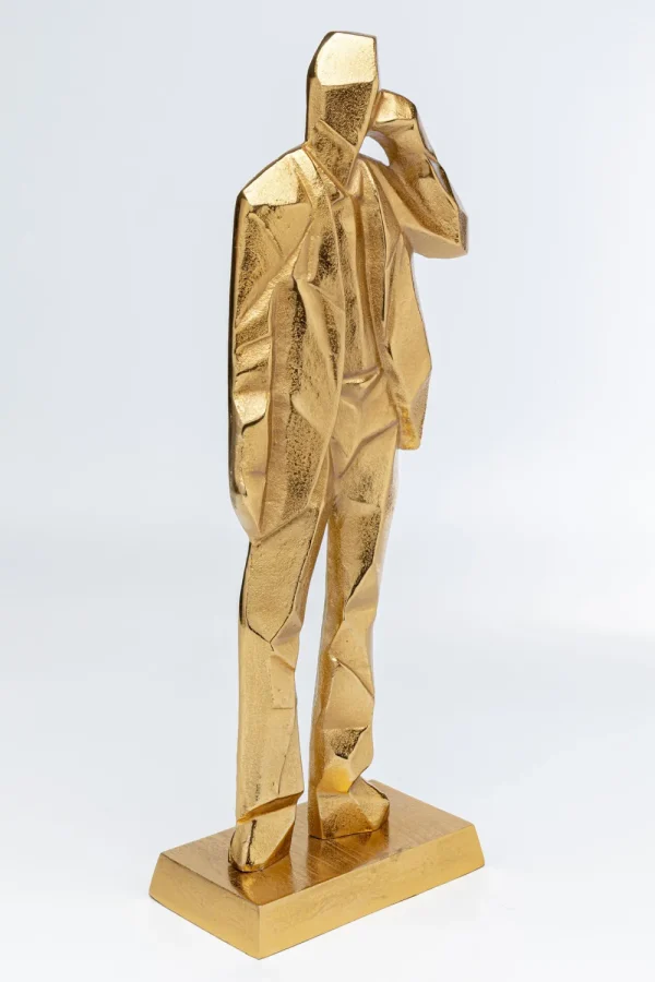 KARE Design Decofiguur Standing Man Gold 62cm
