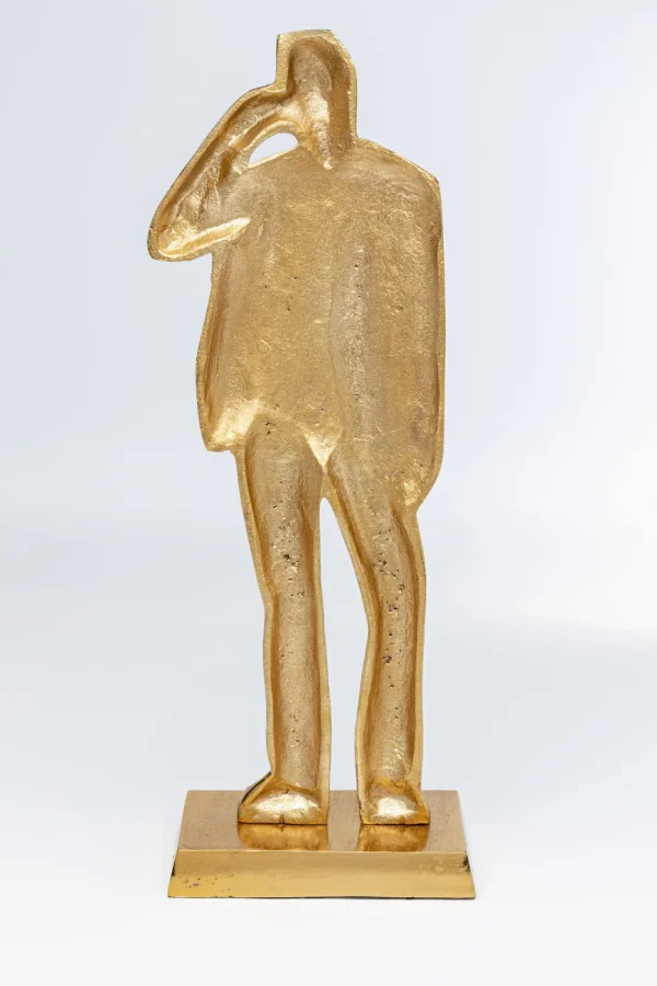 KARE Design Decofiguur Standing Man Gold 62cm