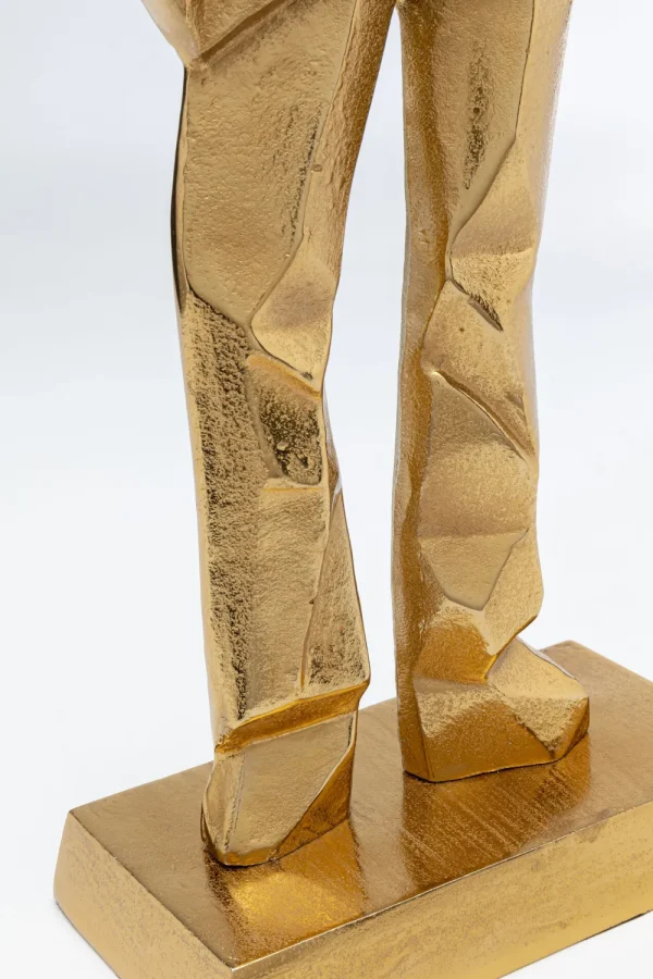KARE Design Decofiguur Standing Man Gold 62cm