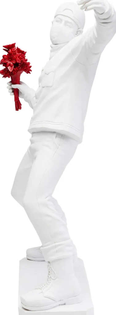 KARE Design Decofiguur Street Art Bouquet White 67cm