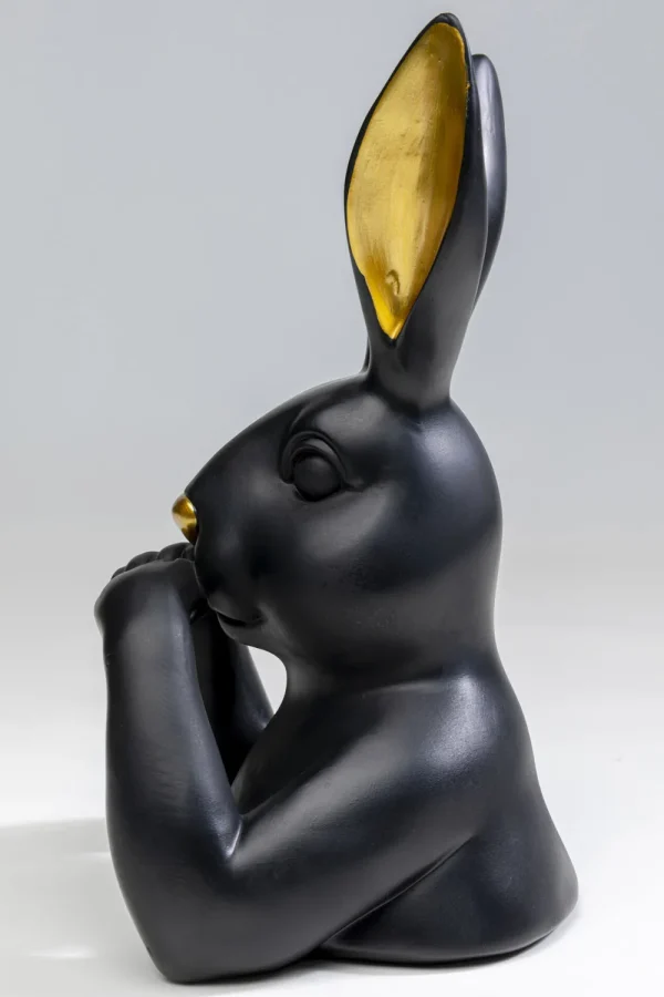 KARE Design Decofiguur Sweet Rabbit Black 31cm