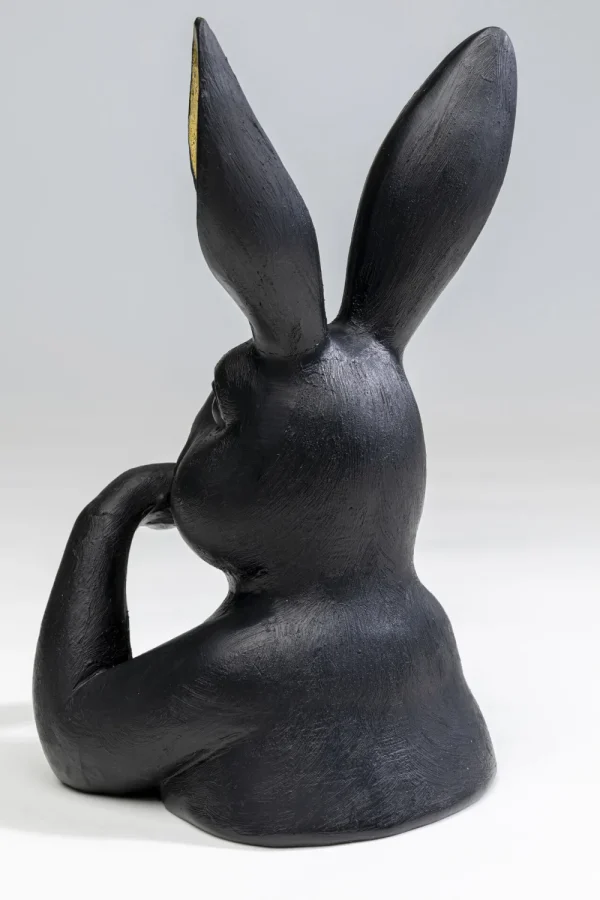 KARE Design Decofiguur Sweet Rabbit Black 23cm