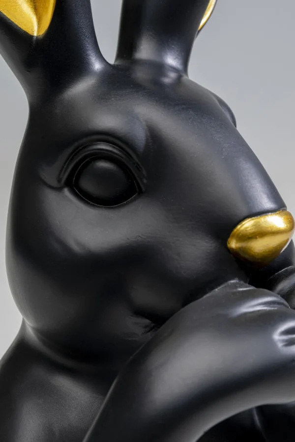 KARE Design Decofiguur Sweet Rabbit Black 31cm