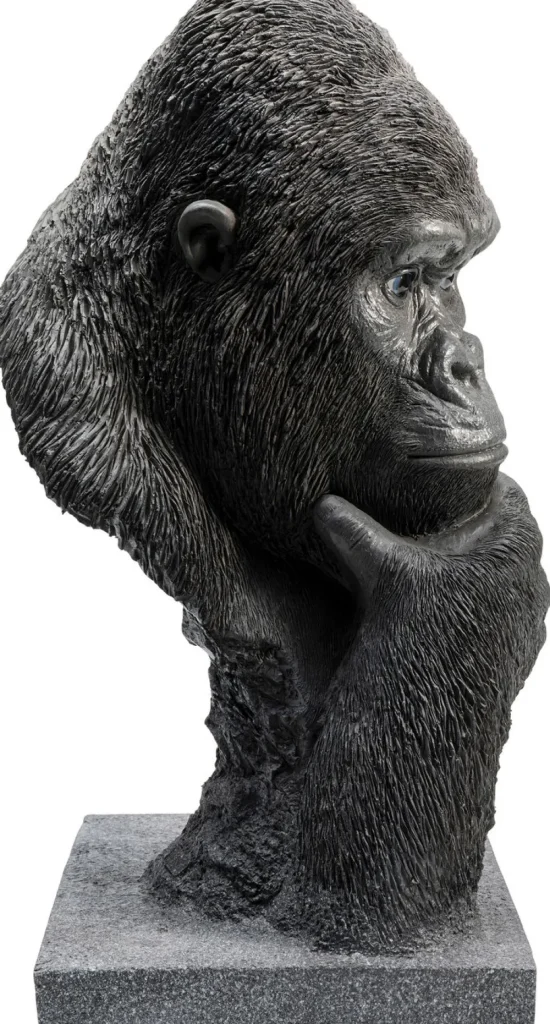 KARE Design Decofiguur Thinking Gorilla Head