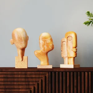 KARE Design Decofiguur Thought Brown 27cm