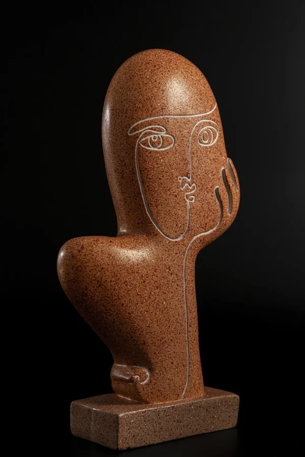 KARE Design Decofiguur Thought Brown 27cm