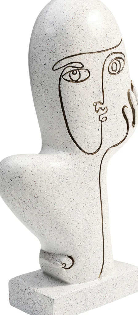 KARE Design Decofiguur Thought White 27cm