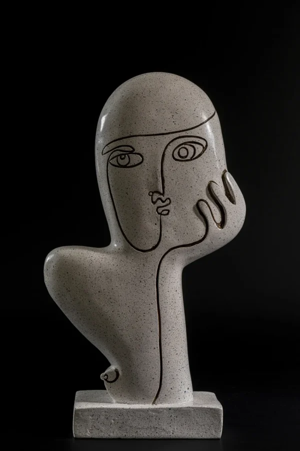 KARE Design Decofiguur Thought White 27cm