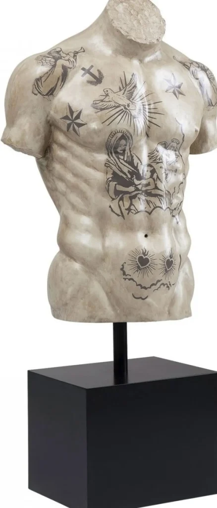 KARE Design Decofiguur Torso Tattoos