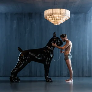 KARE Design Decofiguur Toto XL Zwart