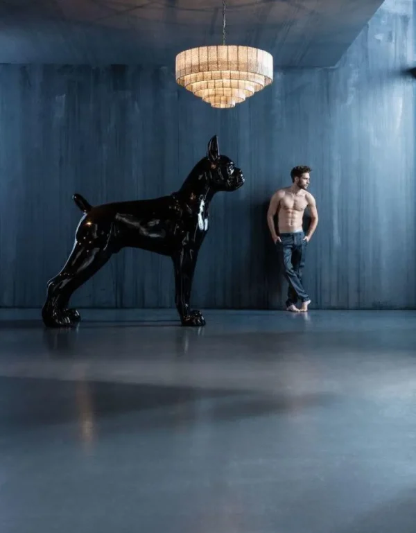 KARE Design Decofiguur Toto XL Zwart