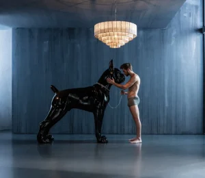 KARE Design Decofiguur Toto XL Zwart