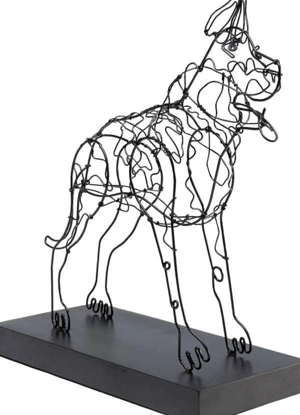 KARE Design Decofiguur Wire Attack Dog 36cm