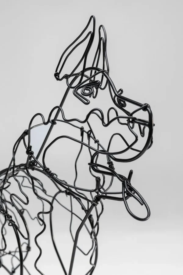 KARE Design Decofiguur Wire Attack Dog 36cm