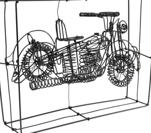 KARE Design Decofiguur Wire Harley Bike 32cm
