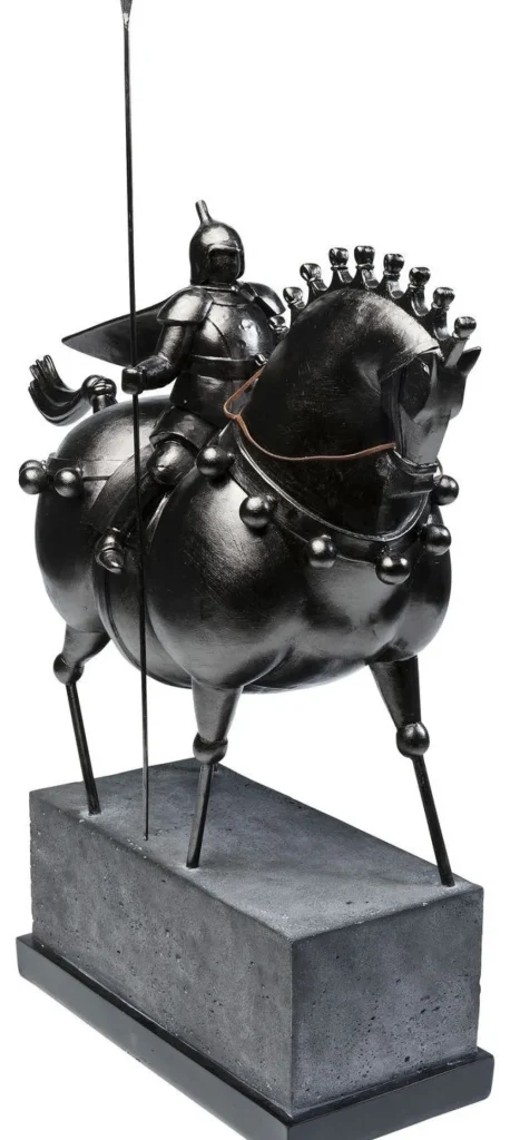 KARE Design Decofiguur Zwarte Ridder