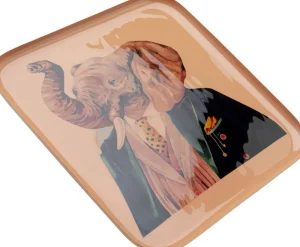KARE Design Dienblad Elephant 27x27cm
