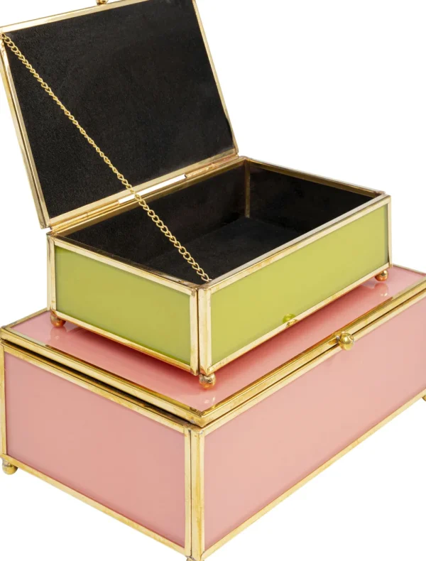 KARE Design Doos Neomi Green Pink (Set Van 2)