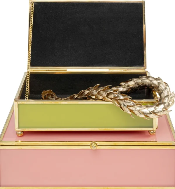 KARE Design Doos Neomi Green Pink (Set Van 2)