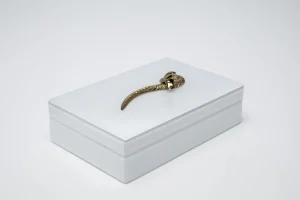 KARE Design Doos Snake Bite White 28x7cm