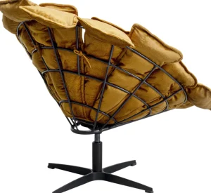 KARE Design Draaibare Fauteuil + Hocker Blossom