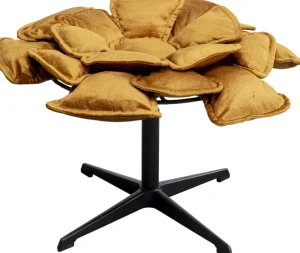 KARE Design Draaibare Fauteuil + Hocker Blossom