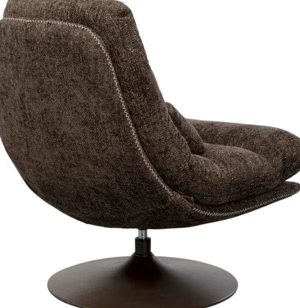 KARE Design Draaibare Fauteuil + Hocker Montreal