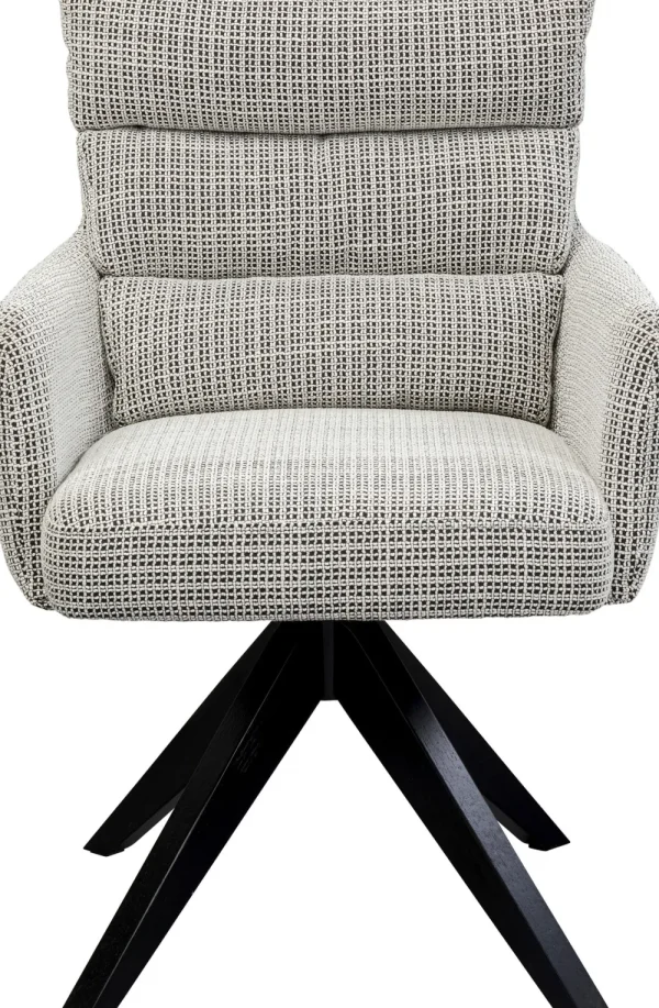 KARE Design Draaibare Fauteuil Bosse Black