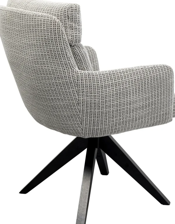 KARE Design Draaibare Fauteuil Bosse Black