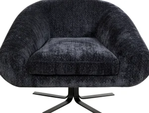 KARE Design Draaibare Fauteuil Ciao Midnight