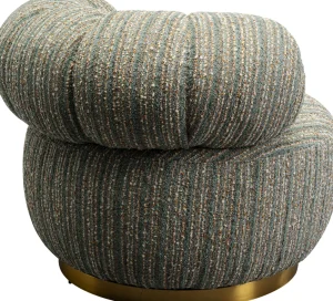 KARE Design Draaibare Fauteuil Couture Stripes Blue