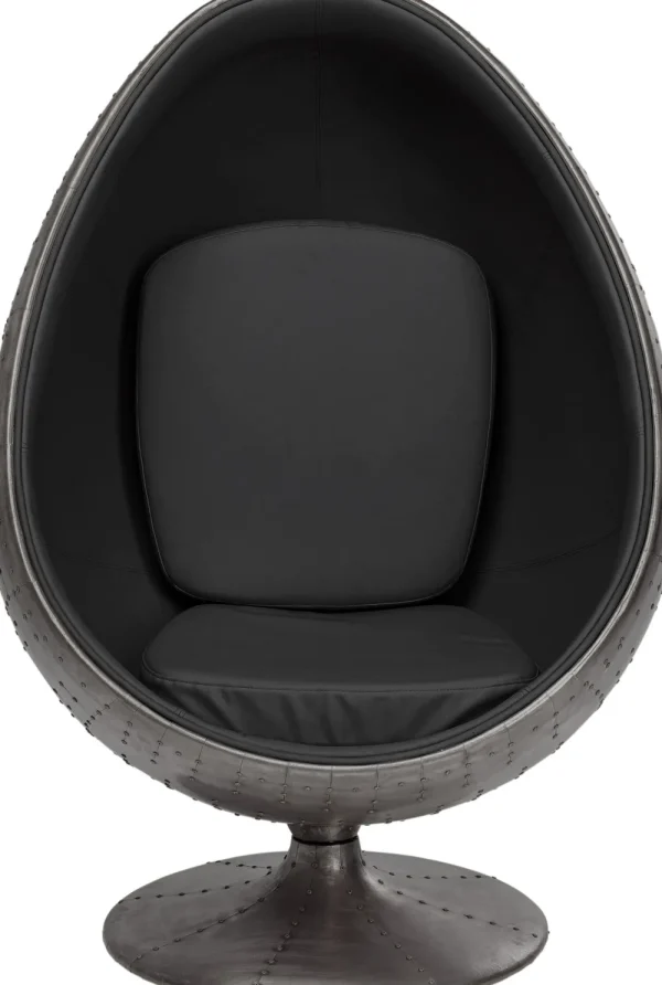 KARE Design Draaibare Fauteuil Eye Ball Graphit