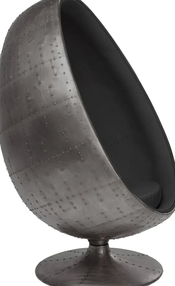 KARE Design Draaibare Fauteuil Eye Ball Graphit