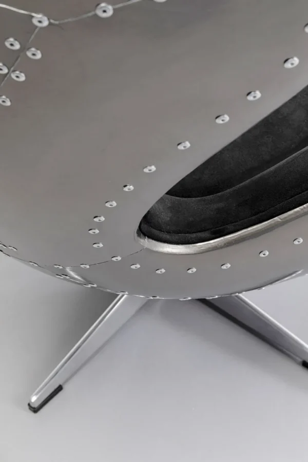 KARE Design Draaibare Fauteuil Lounge Black Graphit