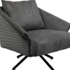 KARE Design Draaibare Fauteuil Milo Grey