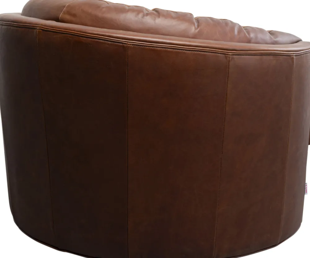 draaibare_fauteuil_music_hall_leather_brown_2.webp KARE Design Draaibare Fauteuil Music Hall Leather Brown