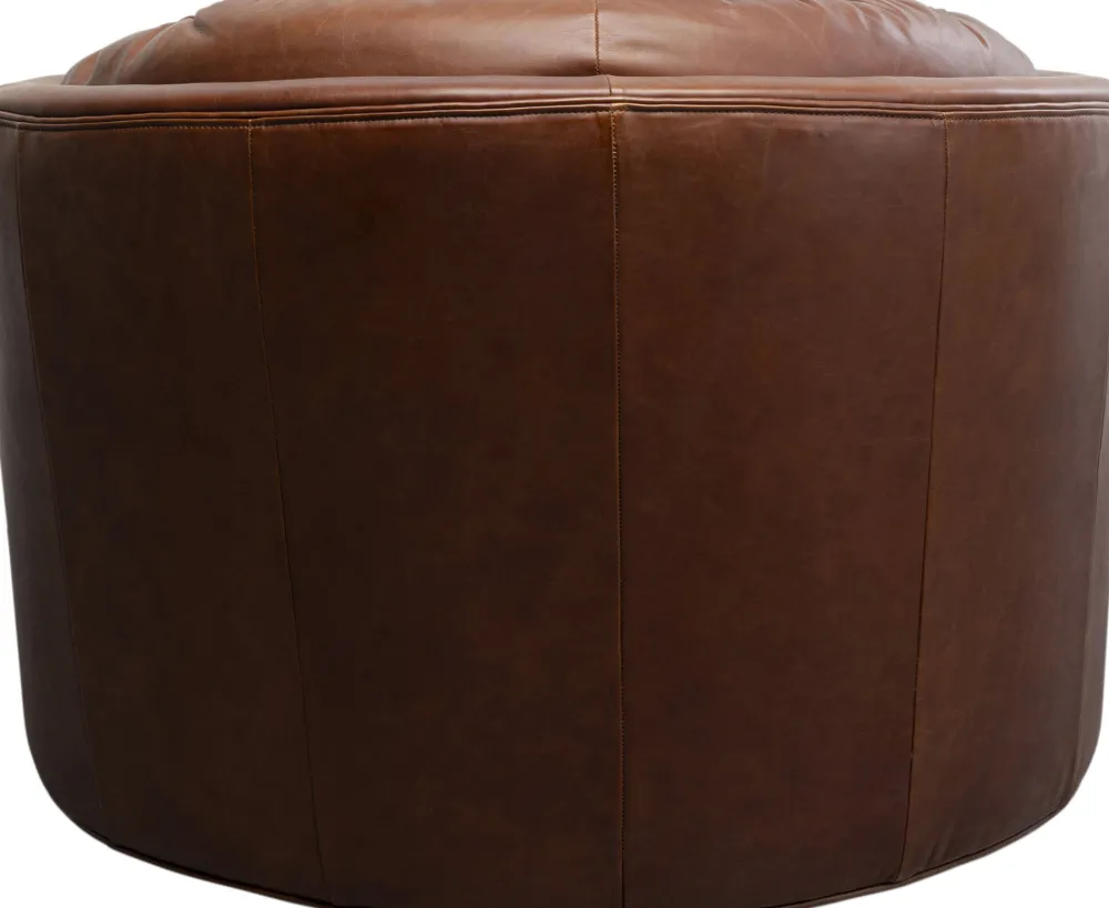 draaibare_fauteuil_music_hall_leather_brown_3.webp KARE Design Draaibare Fauteuil Music Hall Leather Brown
