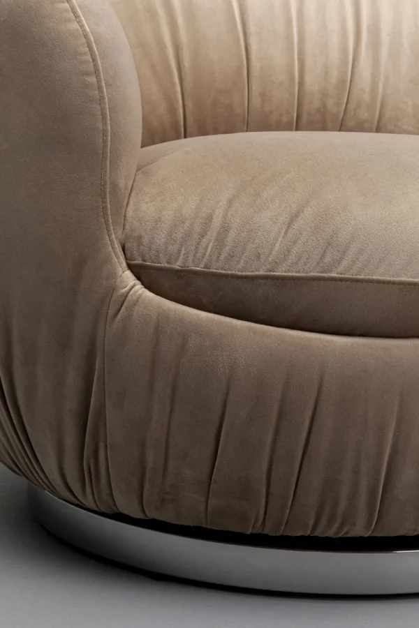 KARE Design Draaibare Fauteuil Nube Grey