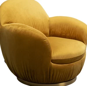 KARE Design Draaibare Fauteuil Nube Yellow