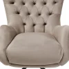 KARE Design Draaifauteuil Bellissima Velvet Beige