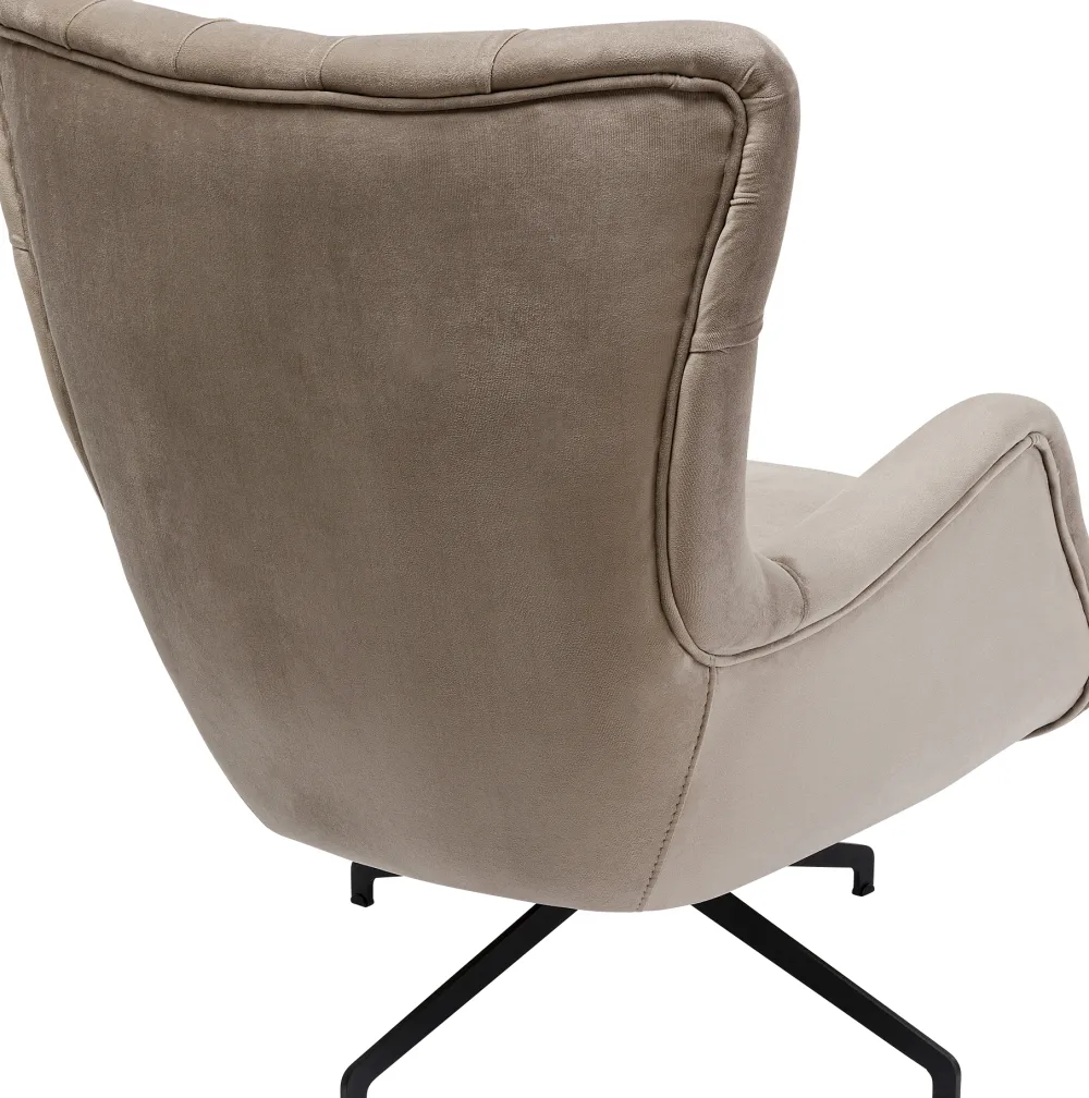 draaifauteuil_bellissima_velvet_beige_2.webp KARE Design Draaifauteuil Bellissima Velvet Beige