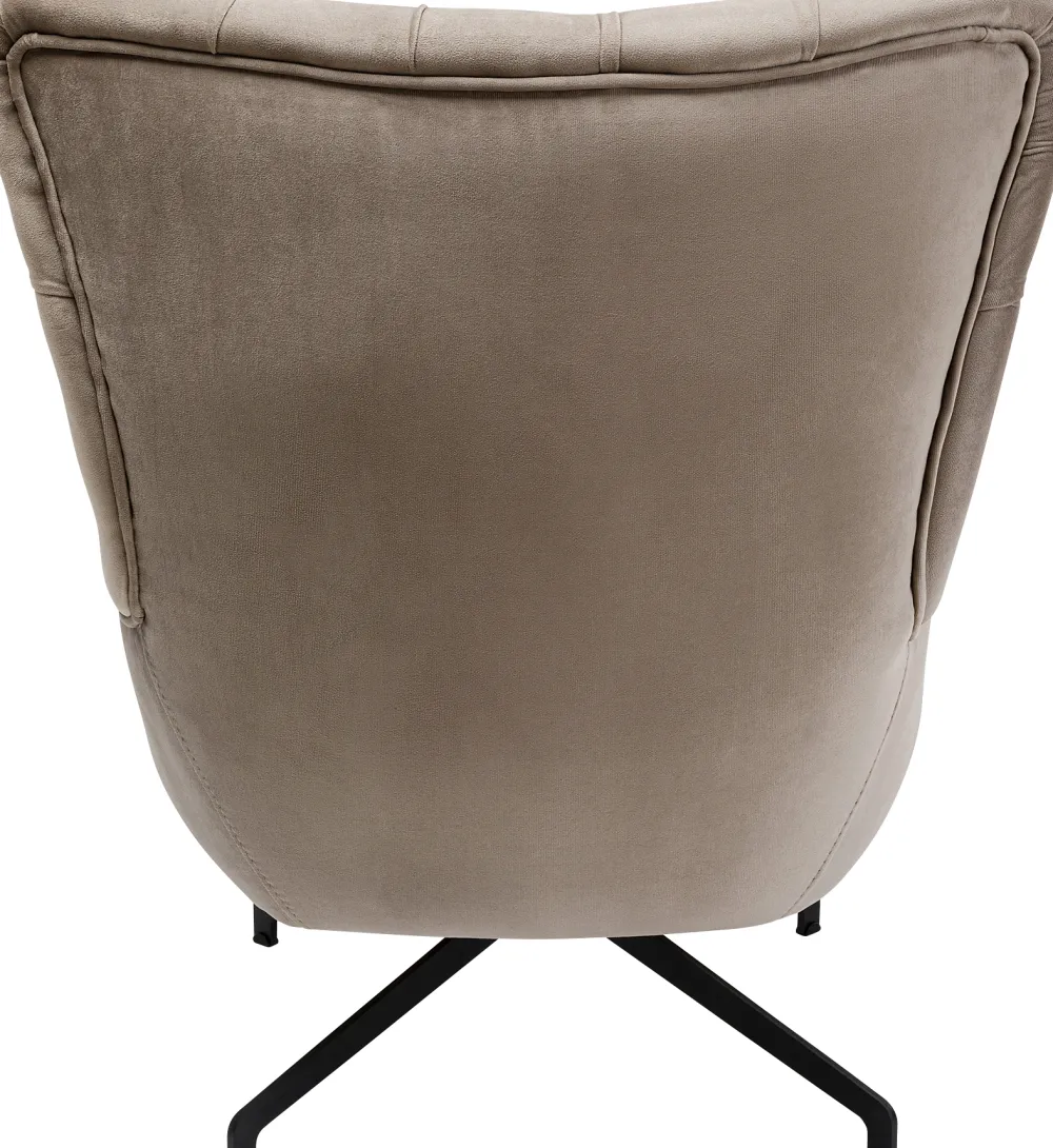 draaifauteuil_bellissima_velvet_beige_3.webp KARE Design Draaifauteuil Bellissima Velvet Beige
