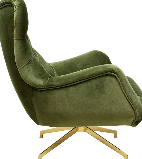 KARE Design Draaifauteuil Bellissima Velvet Green
