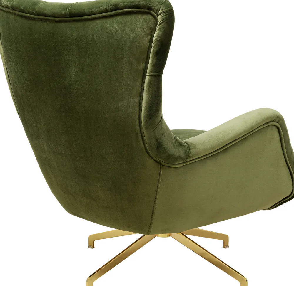 draaifauteuil_bellissima_velvet_green_2.webp KARE Design Draaifauteuil Bellissima Velvet Green