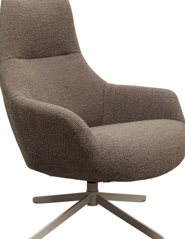 KARE Design Draaifauteuil Mimi Grijs