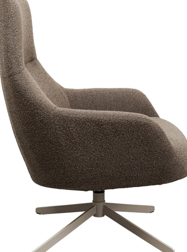KARE Design Draaifauteuil Mimi Grijs