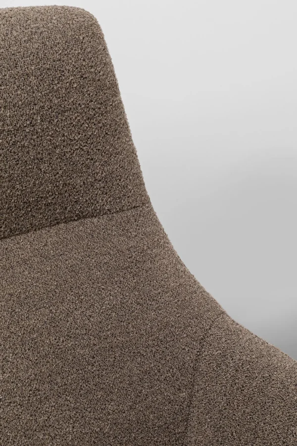 KARE Design Draaifauteuil Mimi Grijs