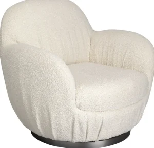 KARE Design Draaifauteuil Nube Boucle