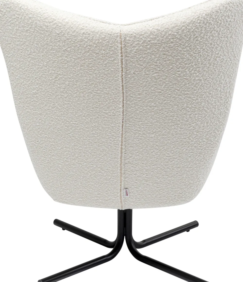 draaifauteuil_oscar_boucle_cream_4.webp KARE Design Draaifauteuil Oscar Boucle Cream