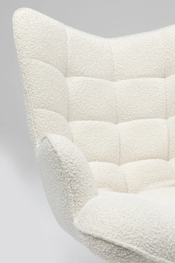 KARE Design Draaifauteuil Oscar Boucle Cream
